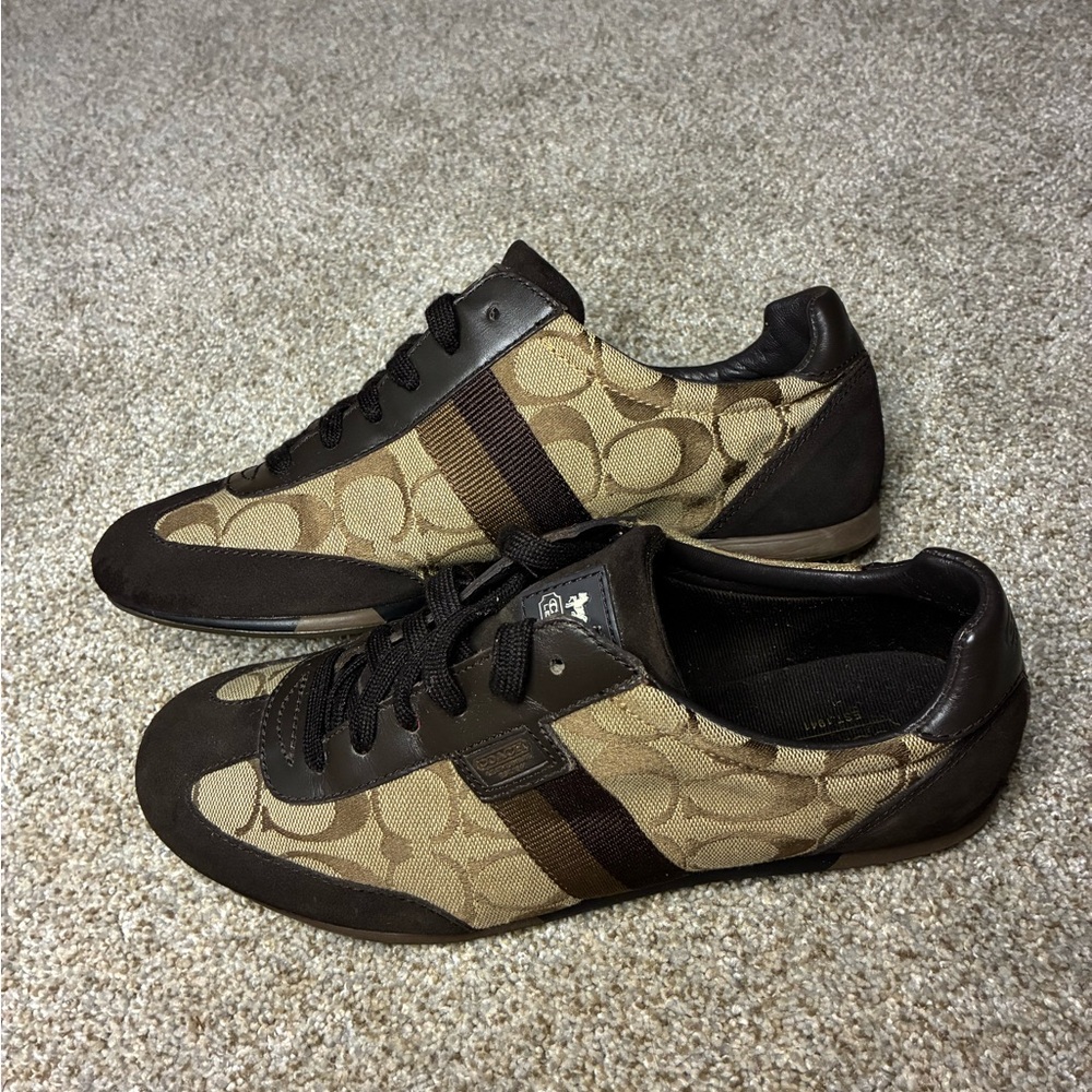 Coach Signature Leather and Suede Women’s Sneakers